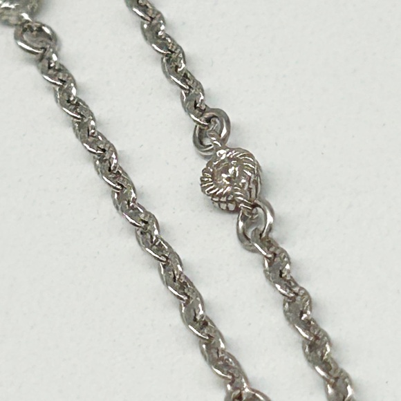 ⚜️Judith Ripka Sterling Silver Mother of Pearl Tassel Pendant Necklace 20-22” ⚜️ - Picture 8 of 16